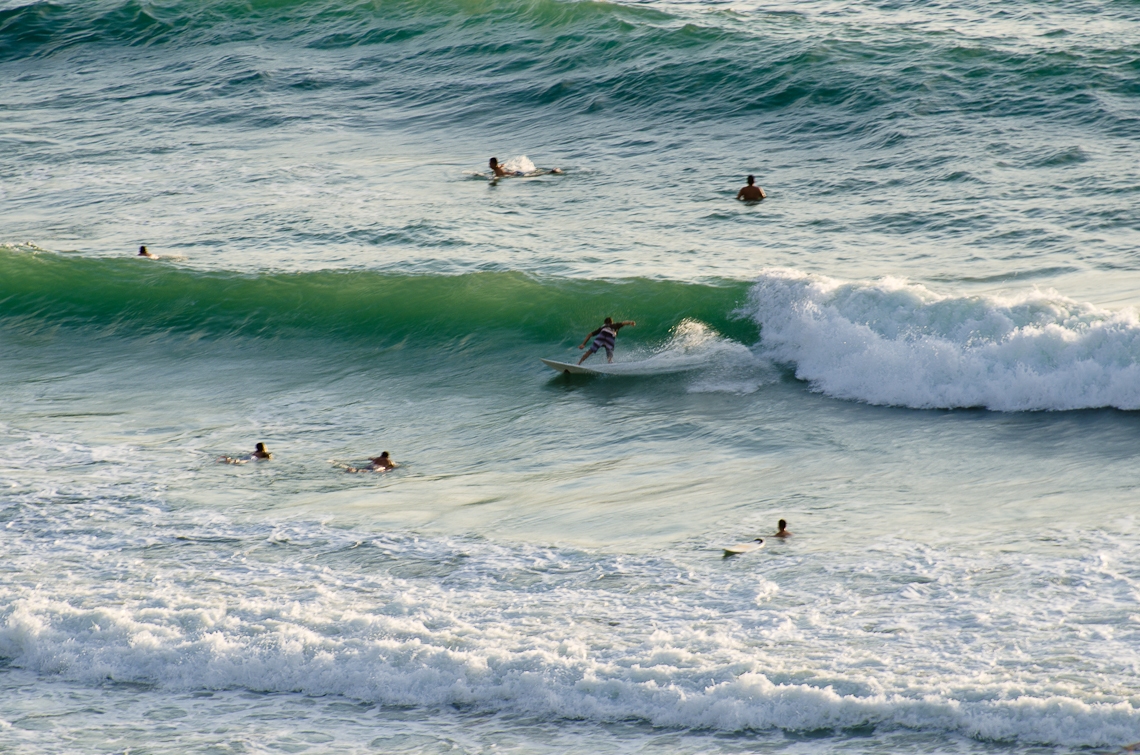 Israel, Netanya, Surfers