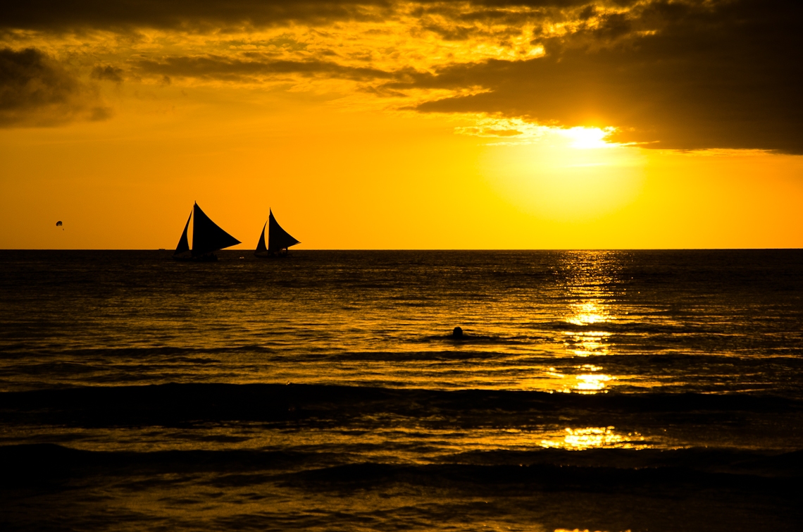 Philippines, Boracay, Sunset
